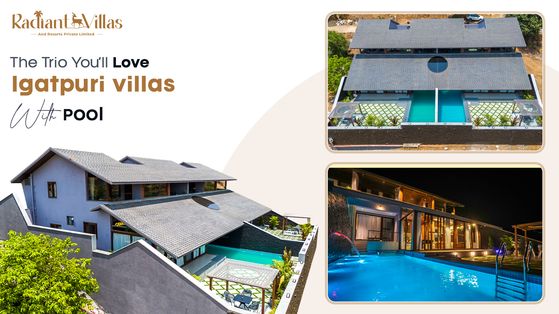 The Trio You’ll Love: Igatpuri villas with pool